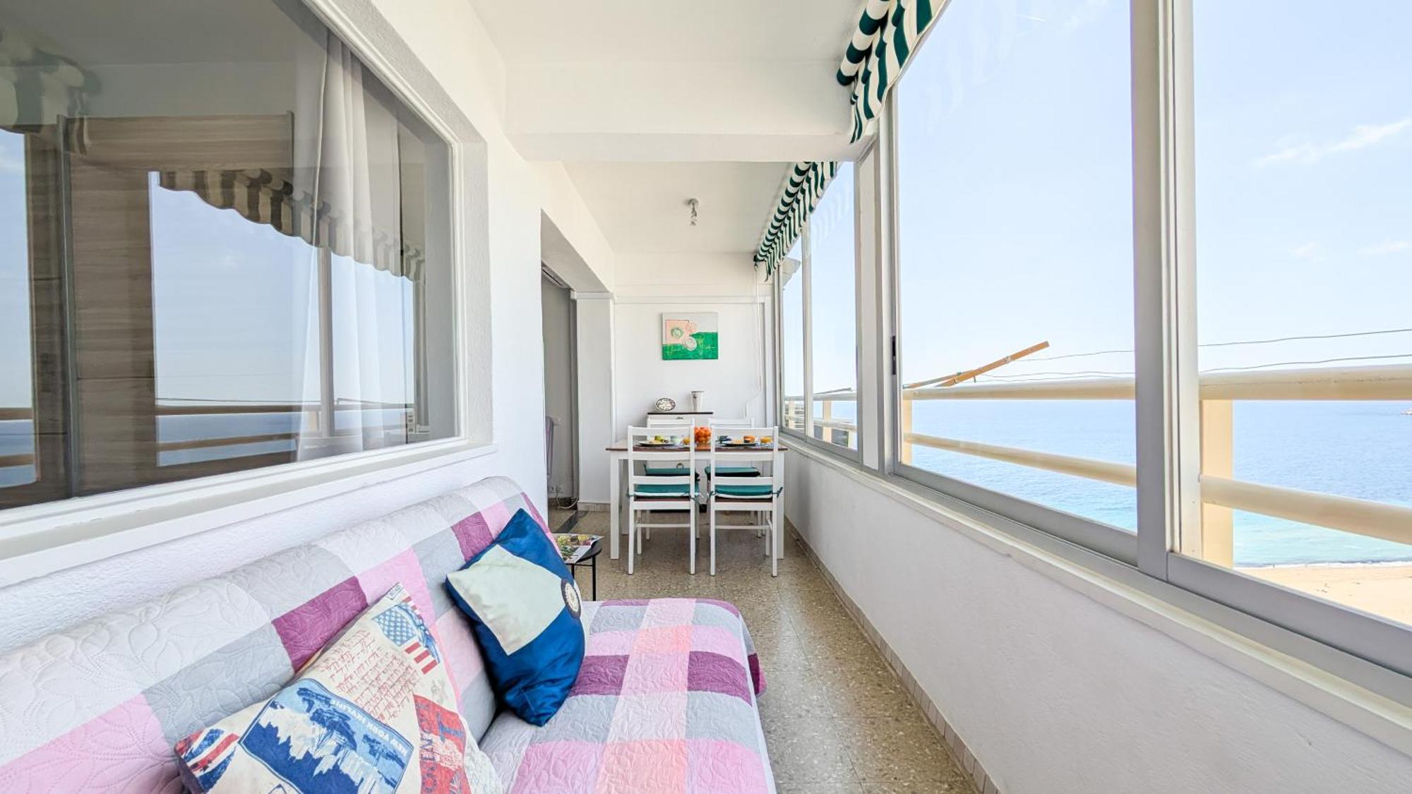 Pintor Sorolla Sea Front Apartment 貝尼多姆 外观 照片