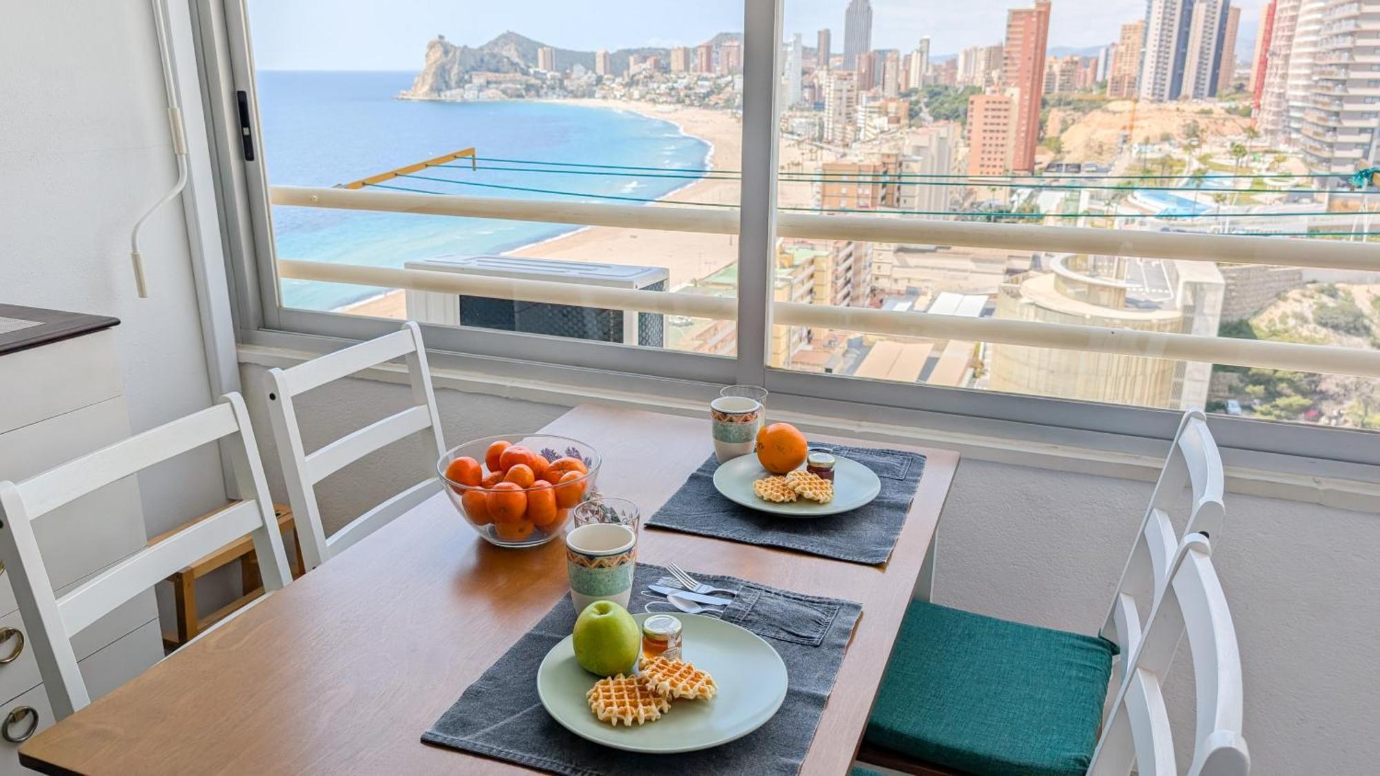 Pintor Sorolla Sea Front Apartment 貝尼多姆 外观 照片